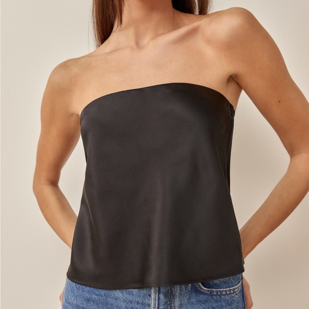 Reformation Spritz Silk Top